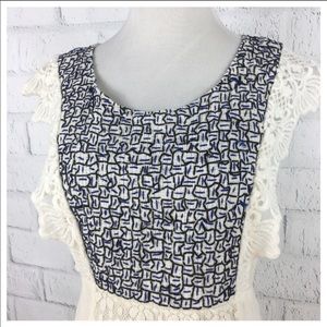 Anthropologie Meadow Rue Embroidered Top